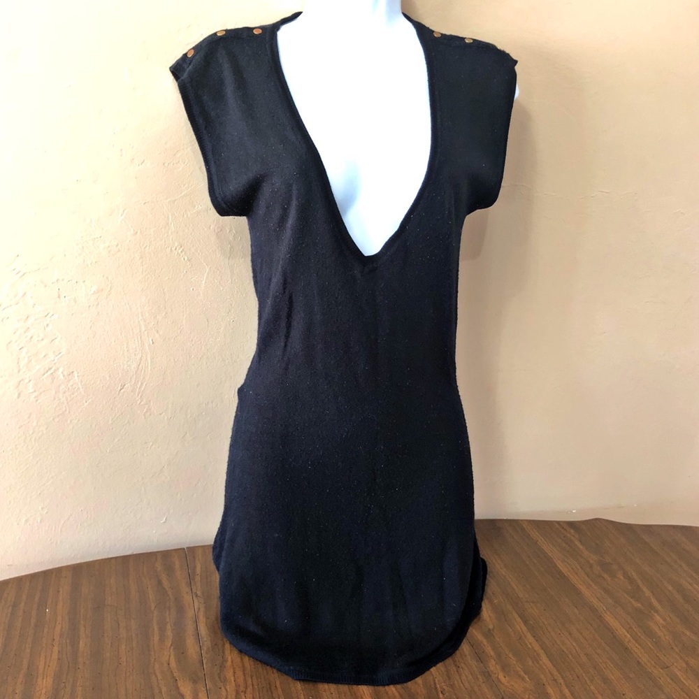 Charlotte Russe Plunge Neck Sweater